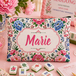 Personlig blommig Mahjong-plånsterbagge