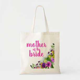 Personlig blommig mor till bruden tygkasse