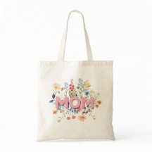Personlig blommig mormamma-handväska