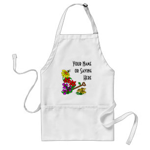 Personlig Blommigt Art Gardener som säger Apron Förkläde