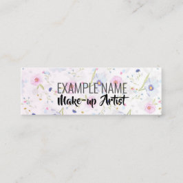 Personlig "Blommigt Bloom" Social Media Mini Visitkort