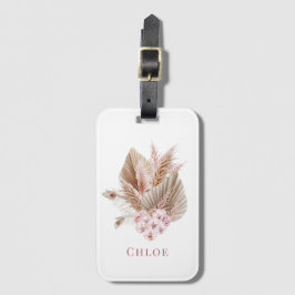 Personlig Blommigt Boho Wildblomma Bagagebricka