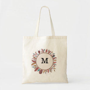 Personlig Blommigt Bridesmaid Tote Bag Tygkasse