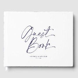 Personlig Blommigt Bröllop Guest Bok