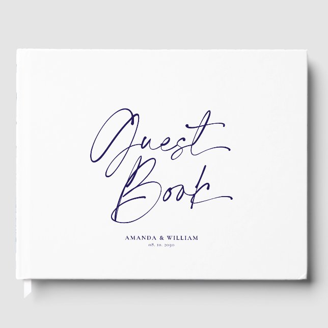 Personlig Blommigt Bröllop Guest Bok (Framsida)