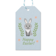 Personlig Blommigt Bunny Påsk Gift Märkres