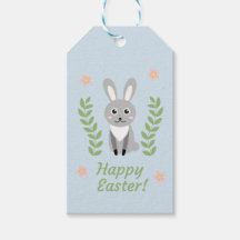 Personlig Blommigt Bunny Påsk Gift Märkres