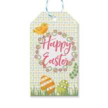 Personlig Blommigt Bunny Påsk Gift Märkres