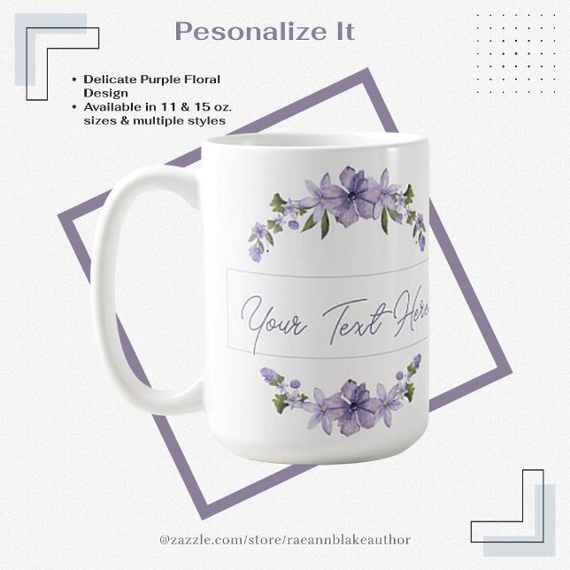 Personlig Blommigt Ceramic Mugg (Skapare uppladdad)