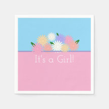 Personlig Blommigt Det är Flicka Rosa och blått