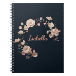 Personlig Blommigt Elegance Spiral bärbar dator Anteckningsbok