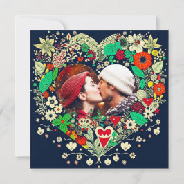 Personlig Blommigt Heart Ram Romantic Gift