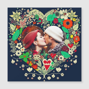 Personlig Blommigt Heart Ram Romantic Gift