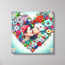 Personlig Blommigt Heart Ram Romantic Gift