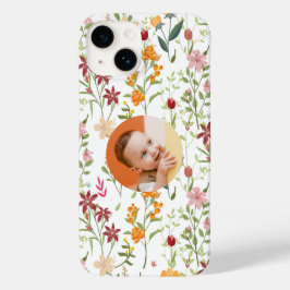 Personlig Blommigt iphone case - lägg till foto