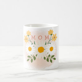 Personlig Blommigt Mamma Mors dag Kaffemugg