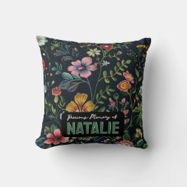 Personlig Blommigt Memory Kudde