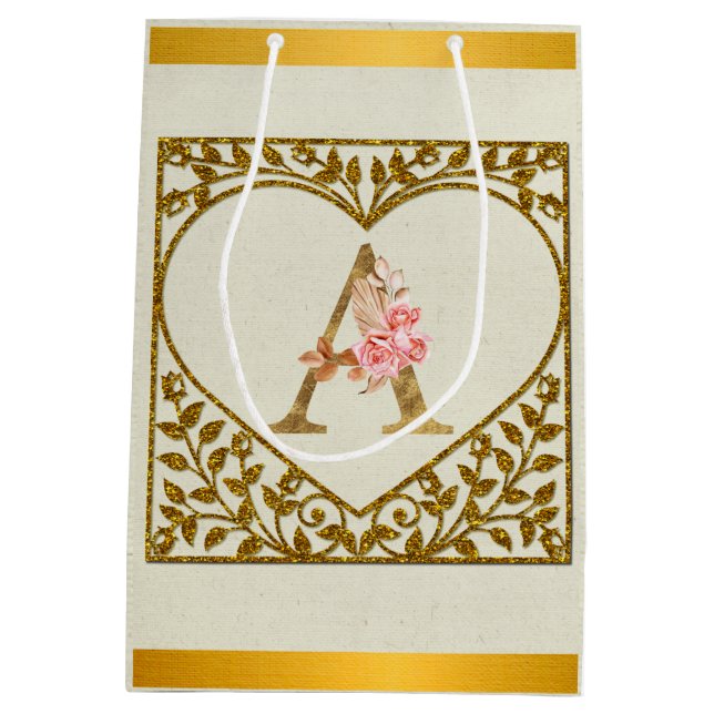 Personlig Blommigt Monogram, från A till Z (Baksidan)