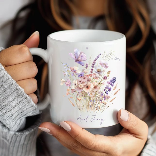 Personlig Blommigt Moster Kaffemugg (Skapare uppladdad)