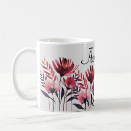 Personlig Blommigt Mugg - Anpassadet Flower Mugg