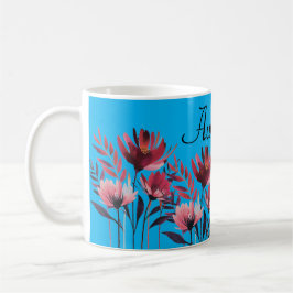 Personlig Blommigt Mugg - Anpassadet Flower Mugg