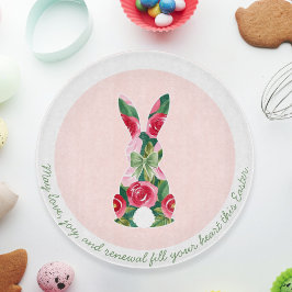 Personlig Blommigt Påskhare Glas