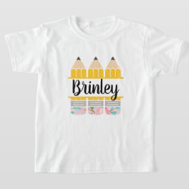 Personlig Blommigt Penna Trio T Shirt