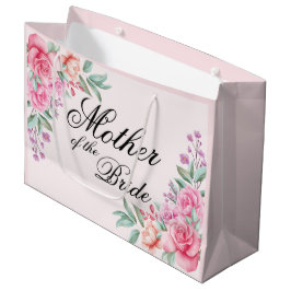 Personlig Blommigt Rosa Bride Band, Bridesmai