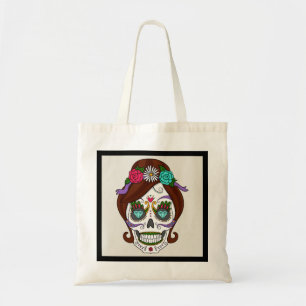 Personlig Blommigt Sugar Skull Tool Bag Tygkasse