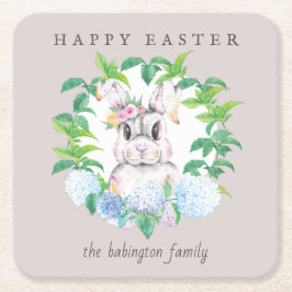 Personlig Blommigt Utandning Påsk Underlägg Papper Kvadrat