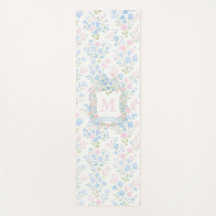 Personlig blommonogram yogamatta