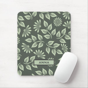 Personlig Blommönster Mousepad Musmatta