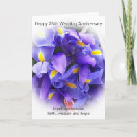 Personlig blomster 25-års bröllopsdag