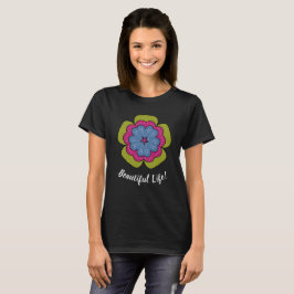 Personlig blomster Grafisk Grundläggande Kvinnors T Shirt