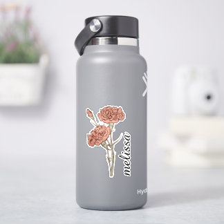 Personlig blomster namn Elegant skräddarsydd nejli Klistermärken