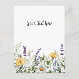 Personlig blomster vykort