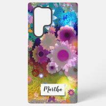 Personlig blomsterabstrakt design