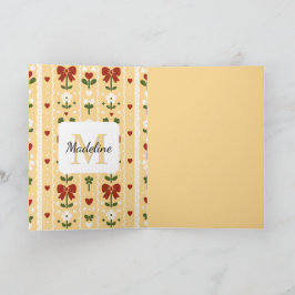 Personlig blomsterbukett i Cottagecore-stil med gu Kort