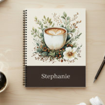 Personlig blomsterdekorerad kaffemugg