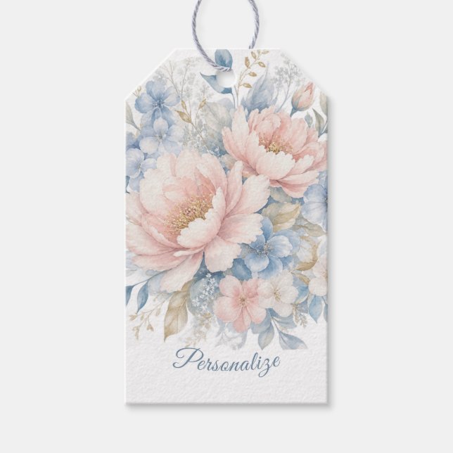 Personlig blomsterdesign - Eftermiddag i prakt Presentetikett (Framsidan)