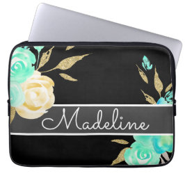 Personlig blomsterdesign laptop fodral