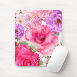 Personlig blomsterdesign musmatta
