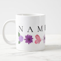 Personlig blomsterfödelsedagspresent lägg till der
