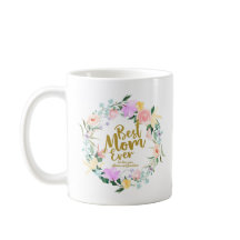 Personlig blomsterkrans för den bästa mamman någon