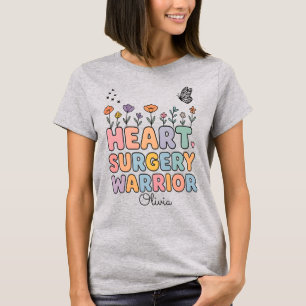 Personlig blomsterpresent för hjärtkirurgi t shirt