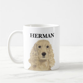 Personlig Blonde Tan Golden Cocker Spain Kaffemugg