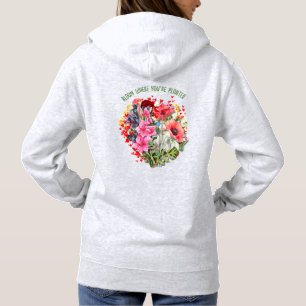 Personlig BLOOM WHERE YOU'RE PLANTED Blommig T Shirt
