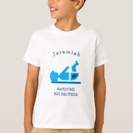 Personlig Blue Baby Afro FANTASTISK BIG BROTHER T Shirt