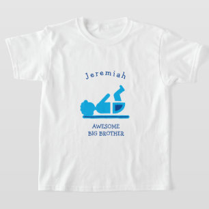 Personlig Blue Baby Afro FANTASTISK BIG BROTHER T Shirt