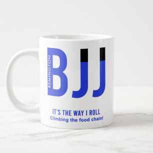 Personlig Blue Bälte Ranked BJJ Jiu Jitsu 20oz Jumbo Mugg